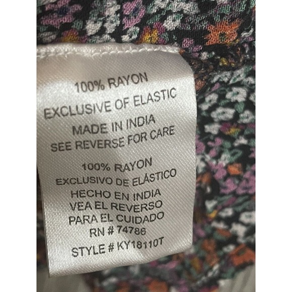 Patrons of‎ Peace Multicolored Floral Cropped Tank Top Size M - Picture 9 of 10